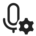 Mic Settings SVG Icon